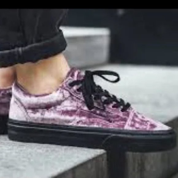 Vans Old Skool Velvet Purple Sea Fog/Black Gum - Picture 2 of 8